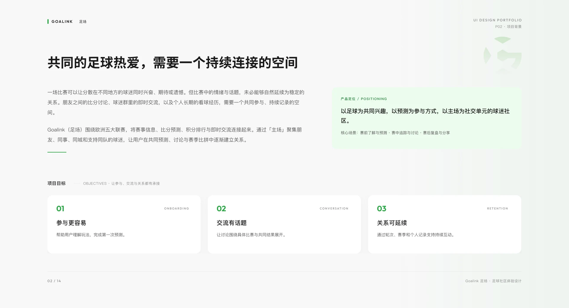 Goalink足场赛事预测社交应用完整设计方案